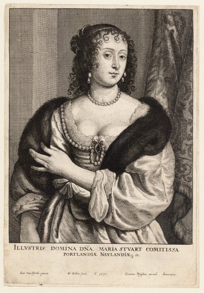 Countess of Portland by Wenceslaus Hollar